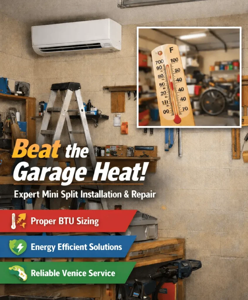 Reliable Mini Split Services Keep Venice Garages Usable Daily